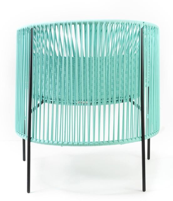 Caribe Lounge Chair Sessel Outdoor ames Turquiose / Smaragdgrün / Schwarz