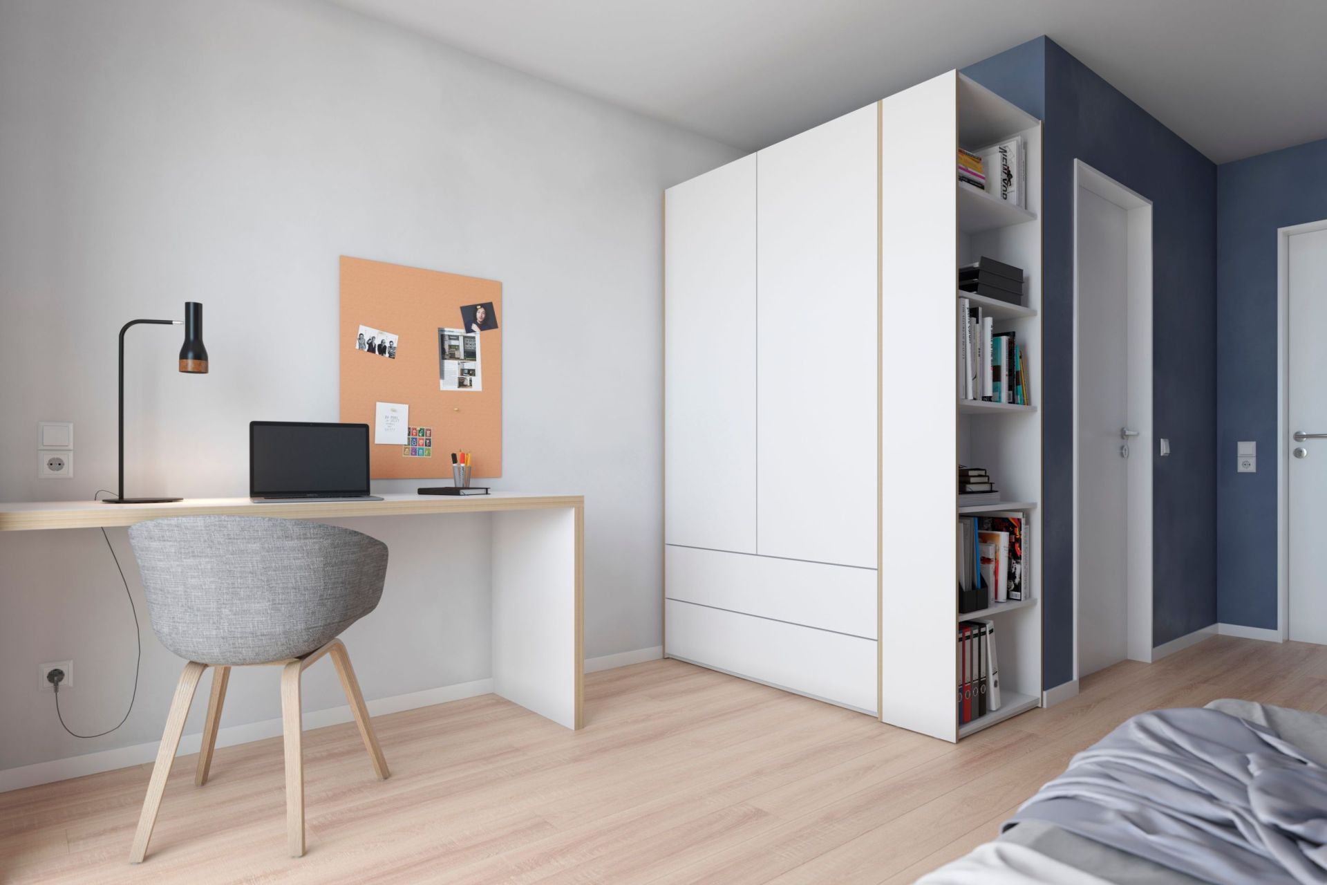 MODULAR PLUS Schrank Kombination mit Anbauregal rechts B 151,9 cm Müller Möbelwerkstätten