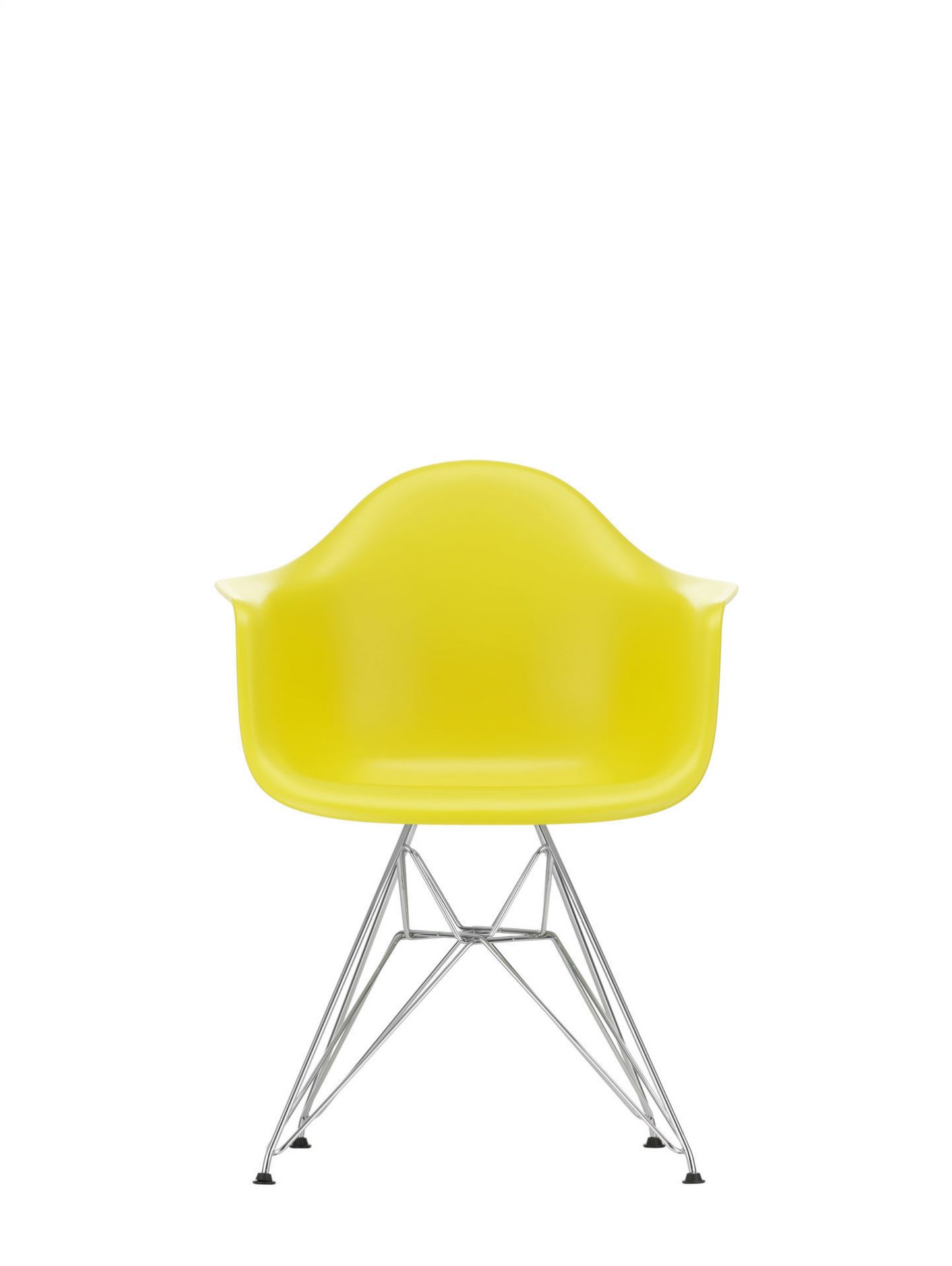 Eames Plastic Arm Chair DAR Stuhl Vitra Schwarz - Rostorange