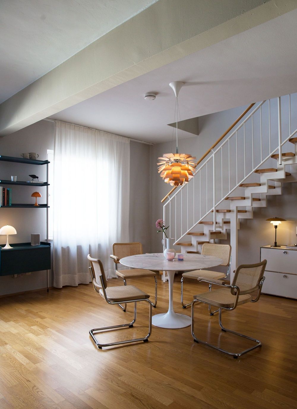 S 32 V Stahlrohr Klassiker Freischwiger CHROM/NATUR Thonet VORZUGSKOMBINATION