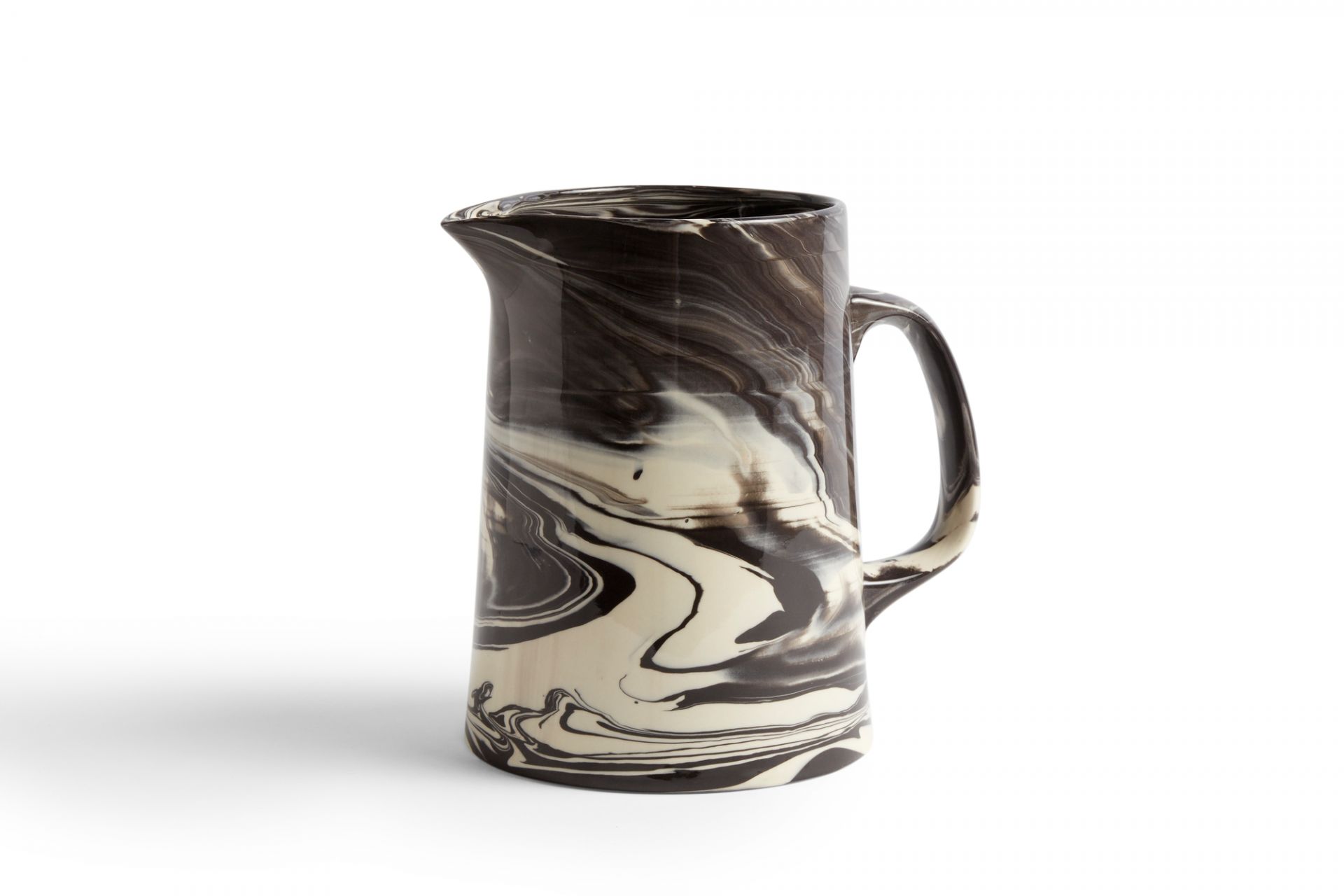 Marbled Jug Karaffe schwarz Hay