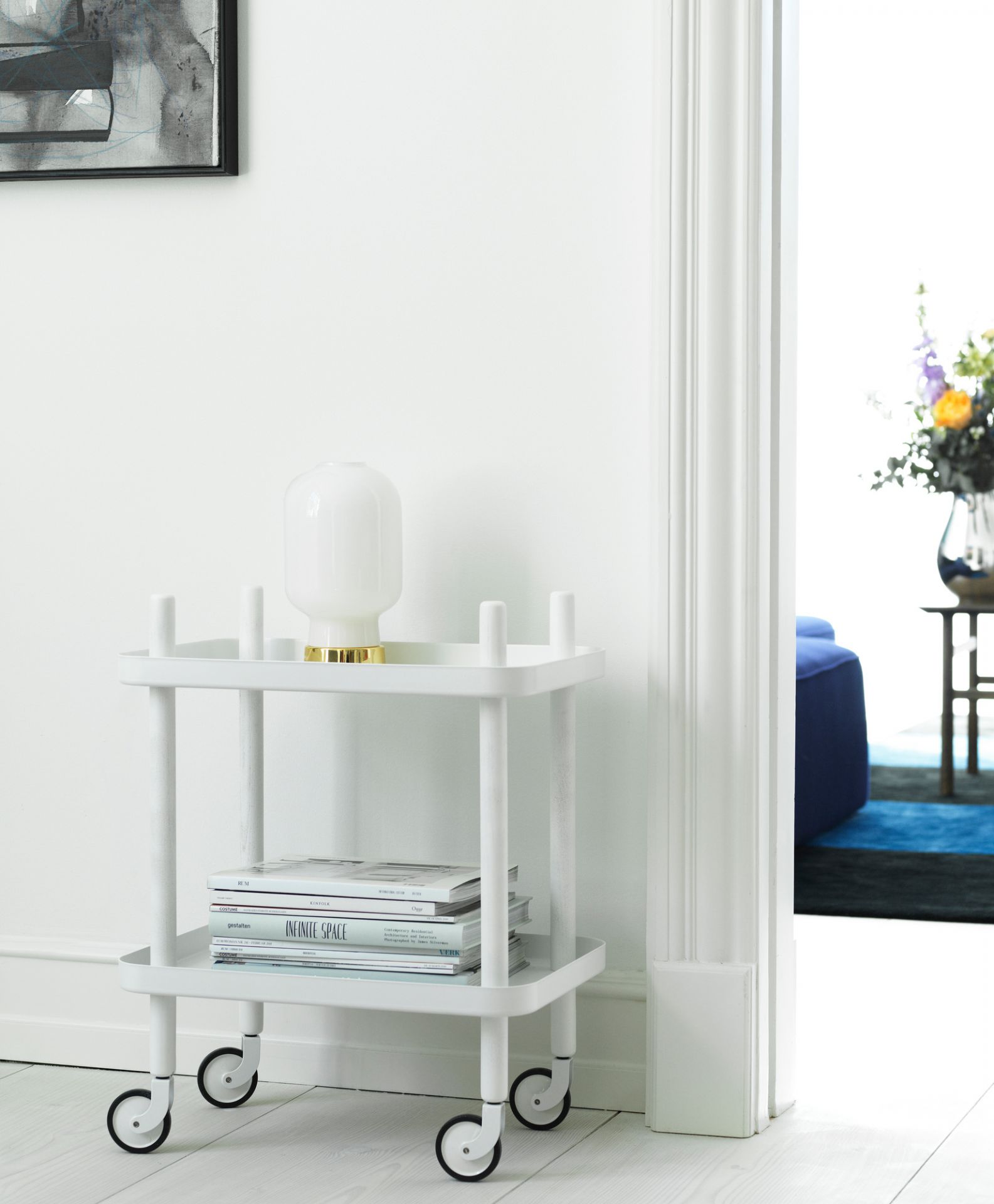 Block Table Servierwagen Normann Copenhagen Weiss-Weiss