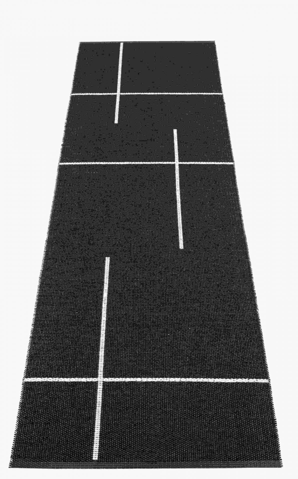 Fred Kunststoffteppich 70 x 270 cm Pappelina Schwarz