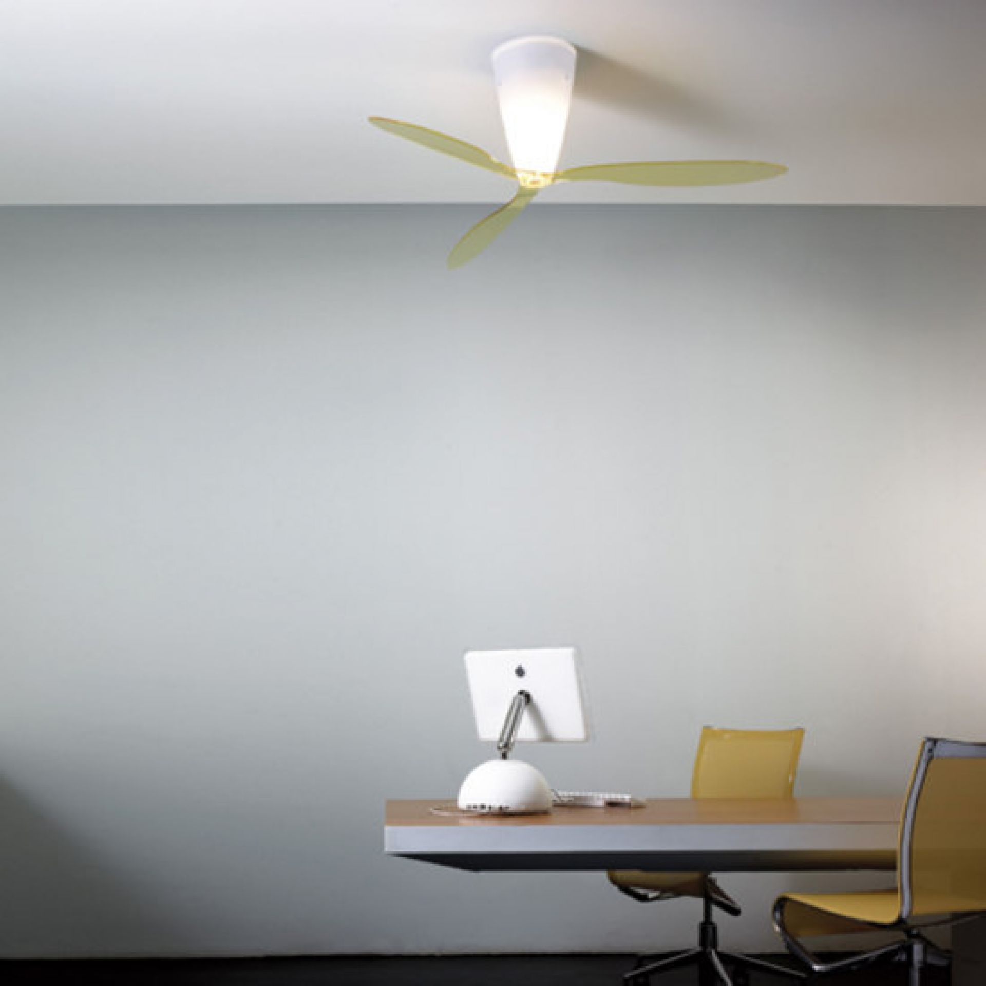 D28 Blow Deckenleuchte und Ventilator Luceplan