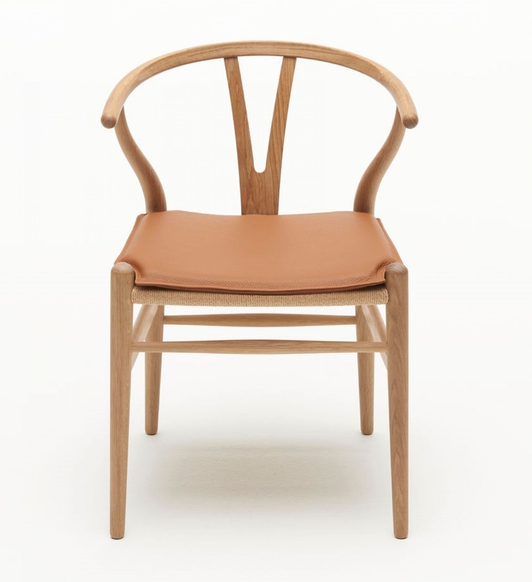 Sitzkissen für CH24 Wishbone Chair braun Carl Hansen