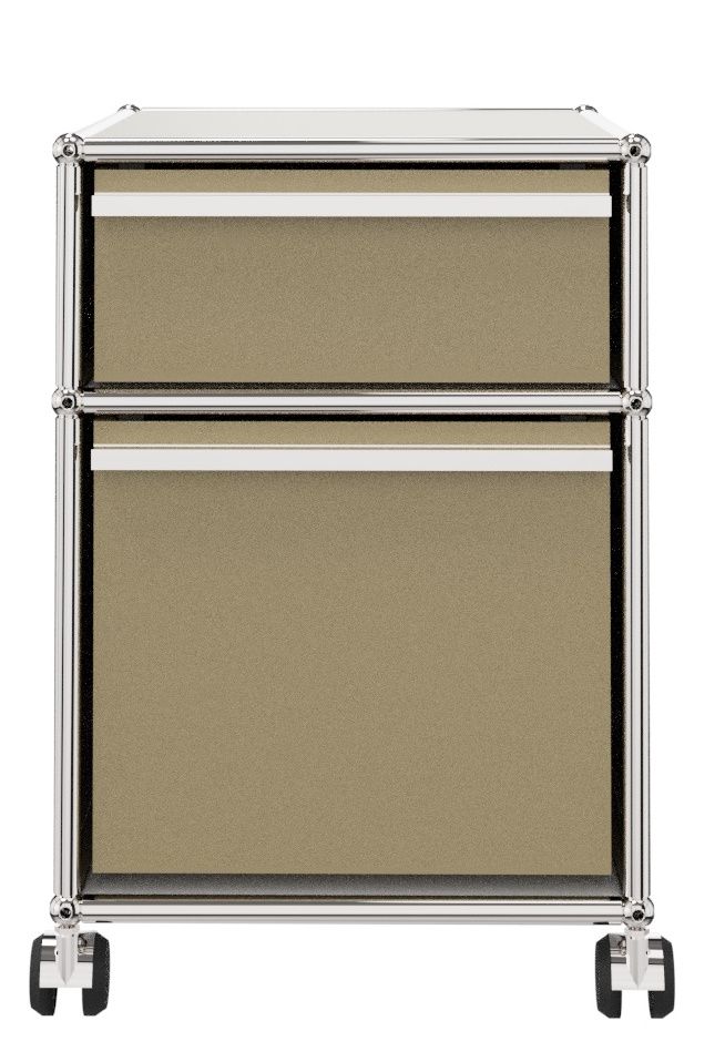 USM Haller Rollcontainer mit Hängeregistratur - beige