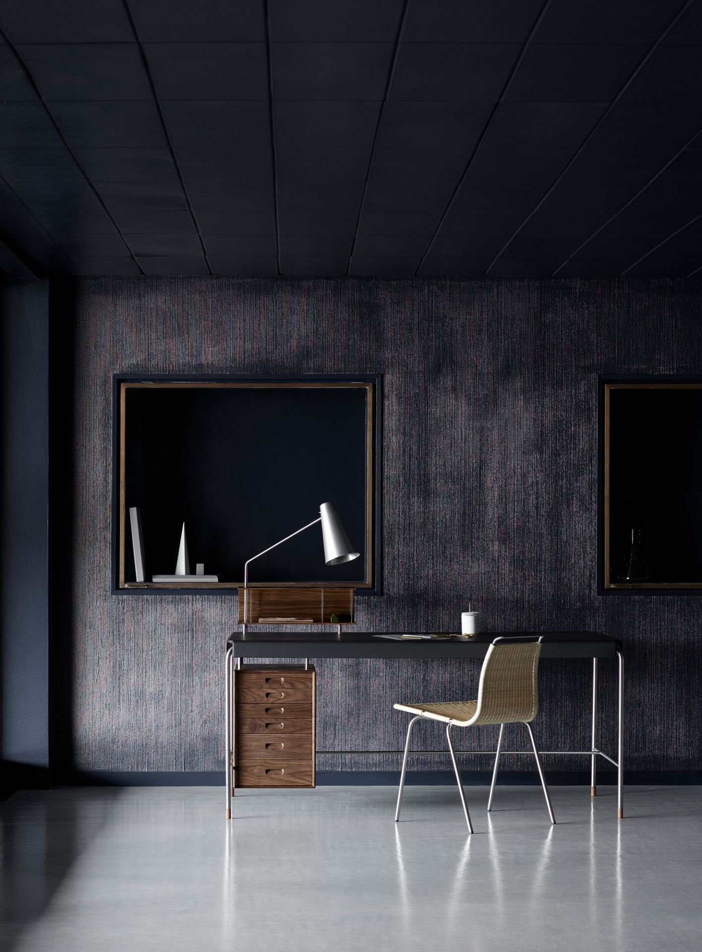 AJ52 Society Table Arbeitstisch Walnuß geölt Carl Hansen & Søn