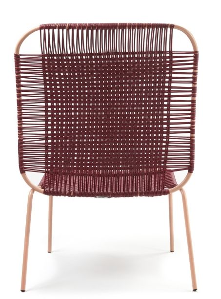 Cielo Lounge Chair High Lounge Stuhl hoch Outdoor ames Rot - Pink sand