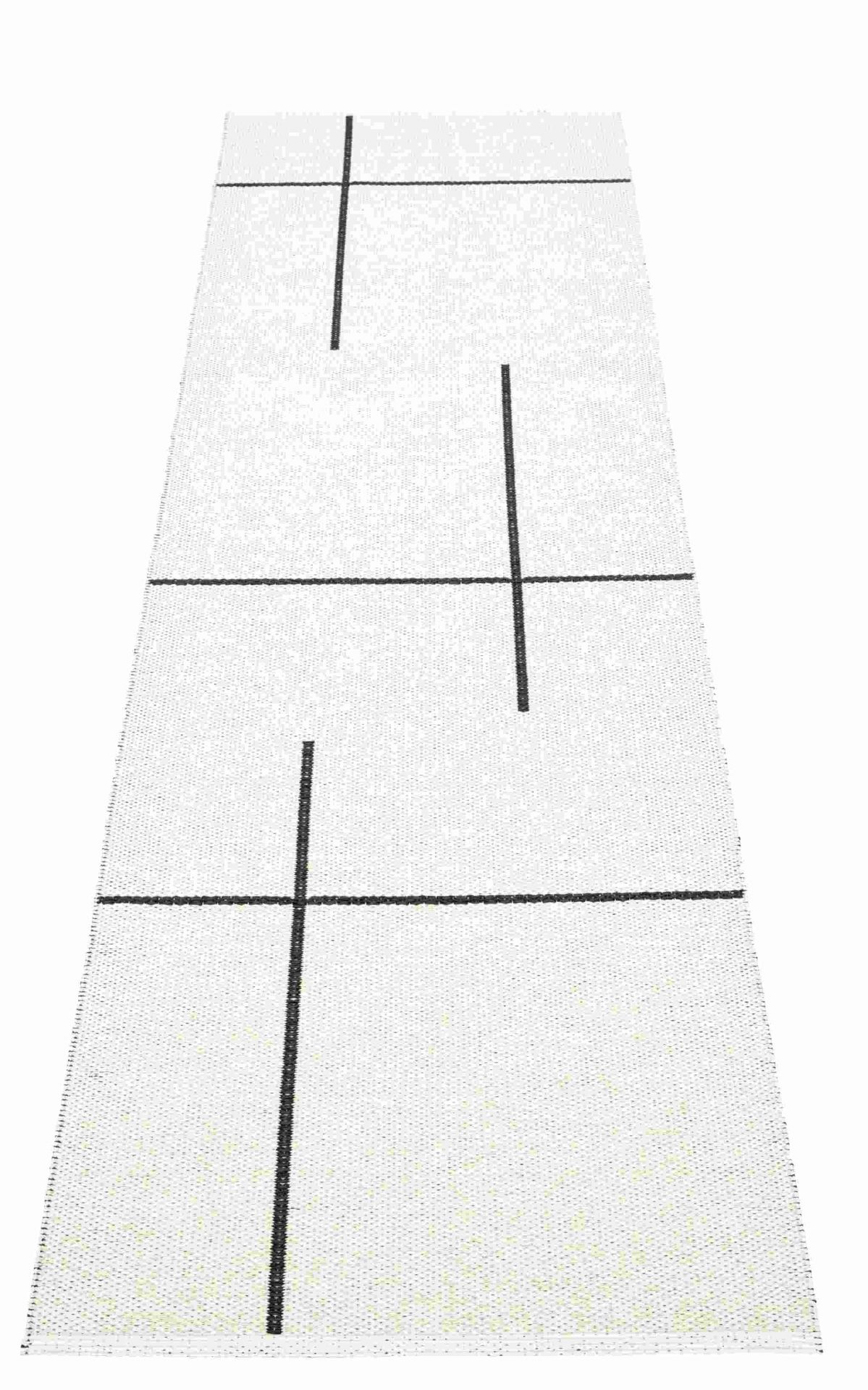 Fred Kunststoffteppich 70 x 270 cm Pappelina Schwarz