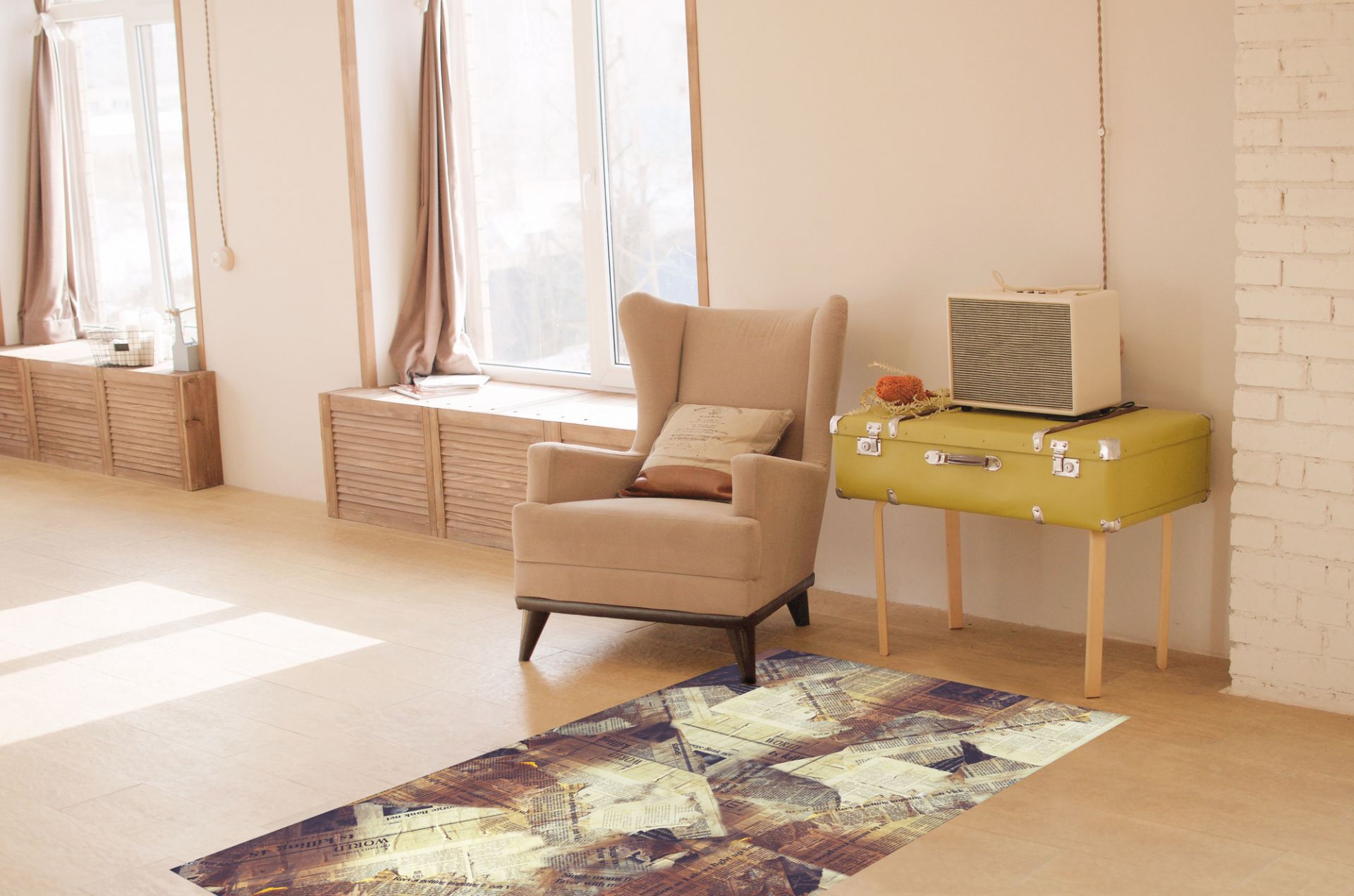 Matteo Vinyl Teppich Tiles used style Contento 90x160 | B ...
