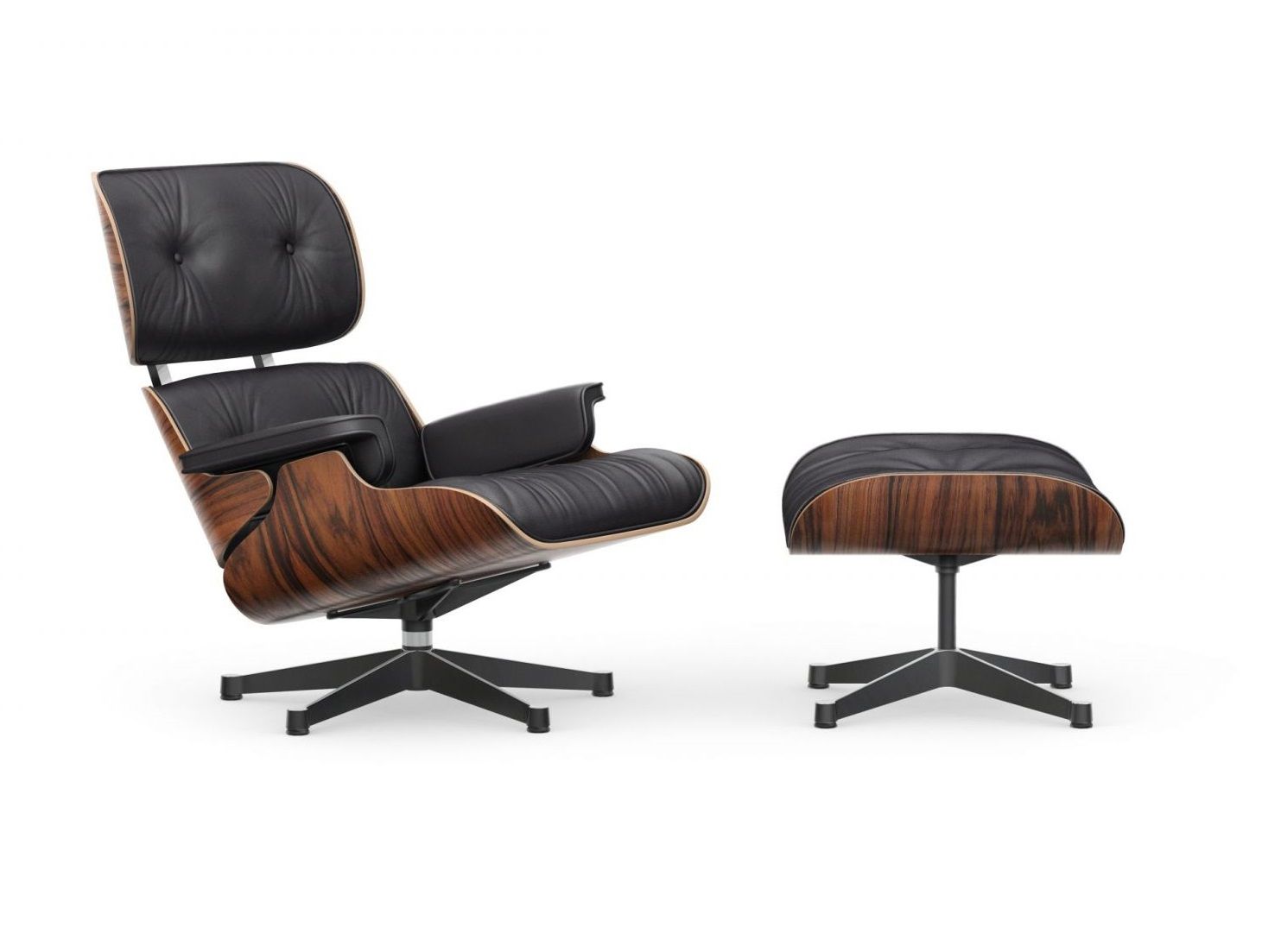 Eames Lounge Chair & Ottoman Sessel Leder Premium Vitra VORZUGSKOMBINATION