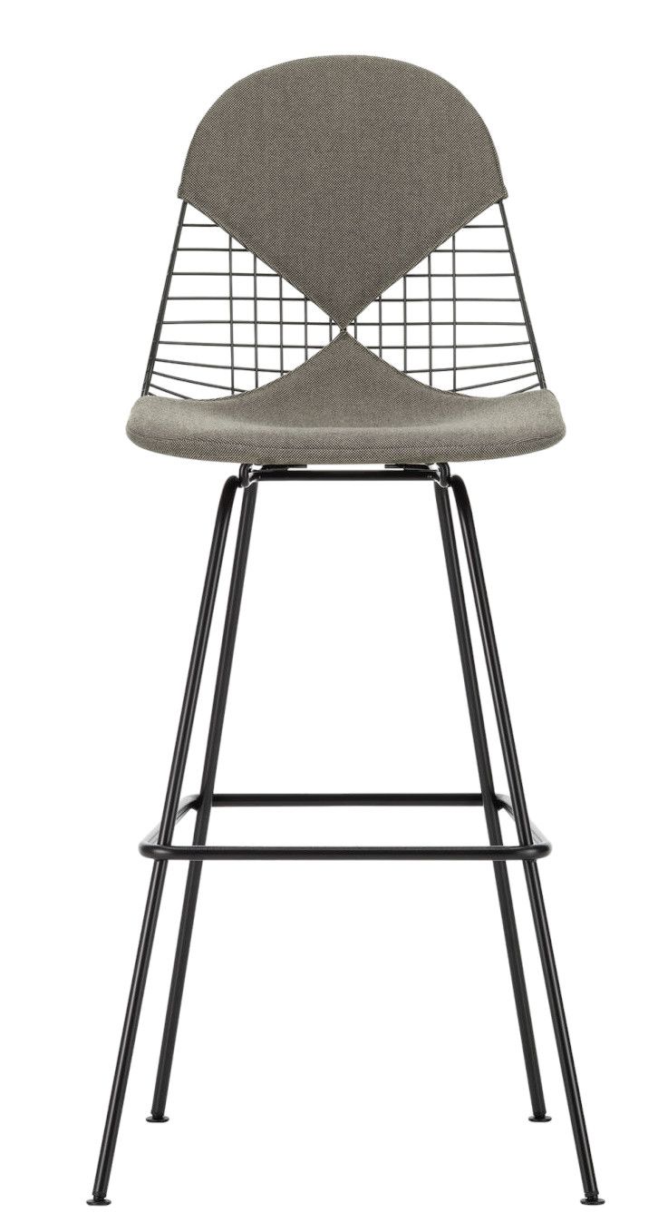 Eames Wire Bar Stool Barhocker High mit Sitz- und Rückenpolster Vitra