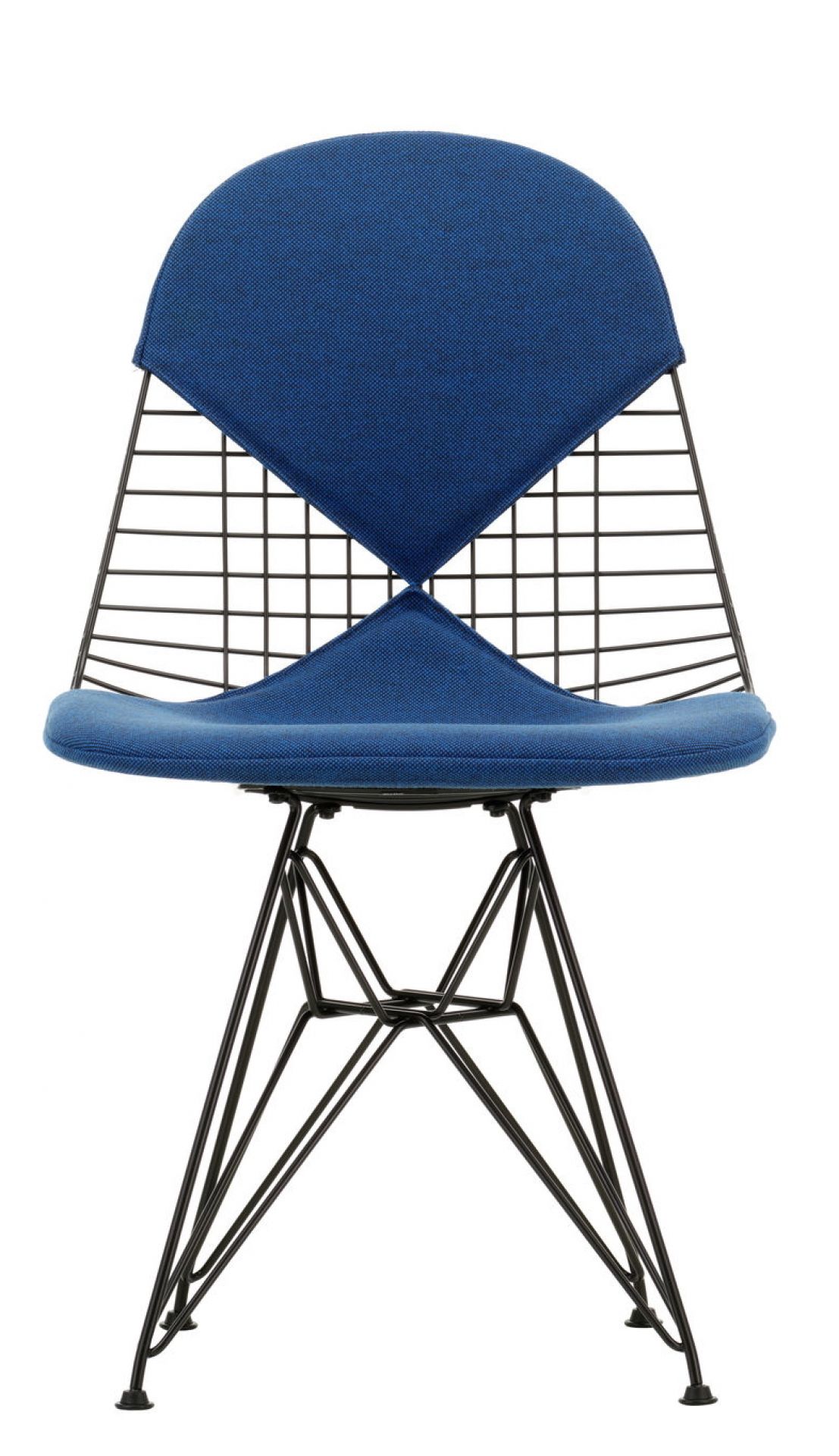 DKR-2 Wire Chair Stuhl mit Sitz und Rückenpolster Vitra