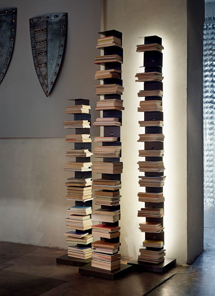 Ptolomeo Luce Bücherregal mit Beleuchtung Opinion Ciatti
