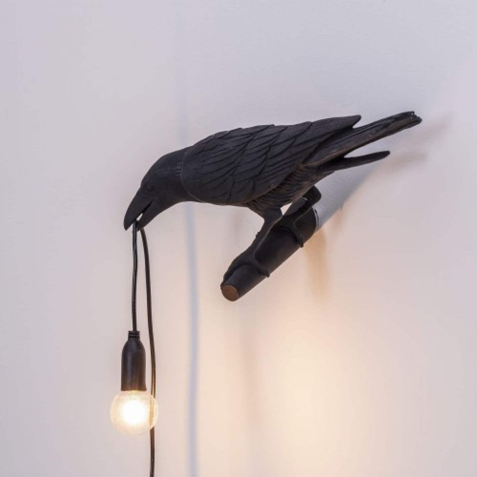 Bird Lamp Looking Left Wandleuchte schwarz Seletti EINZELSTÜCK