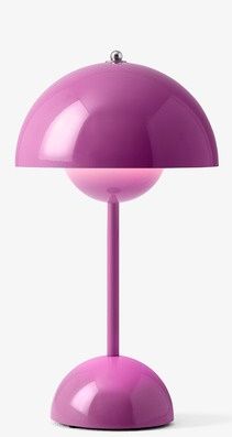 Flowerpot VP9 Portable Akkuleuchte / Tischleuchte mit USB TANGY PINK AndTradition EINZELSTÜCK  