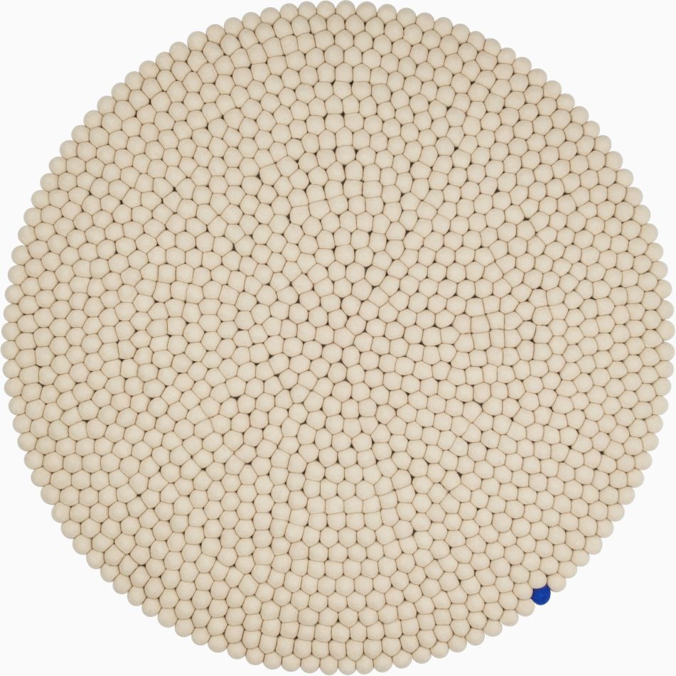 Big One Rund Filzteppich Ø 160 cm myfelt Beige