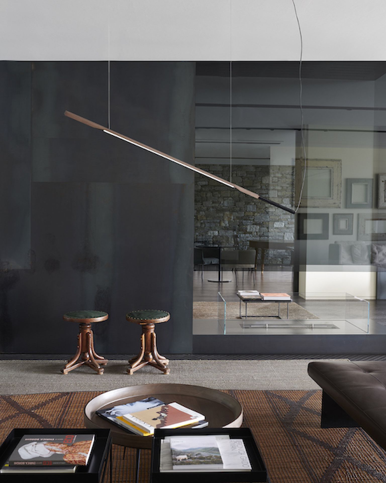 Ilo Pendelleuchte Satin Bronze Oluce