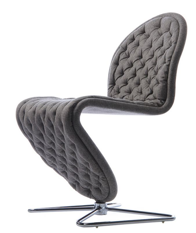 System 1-2-3 Dining Chair Deluxe Gestell Butterfly Stuhl Verpan