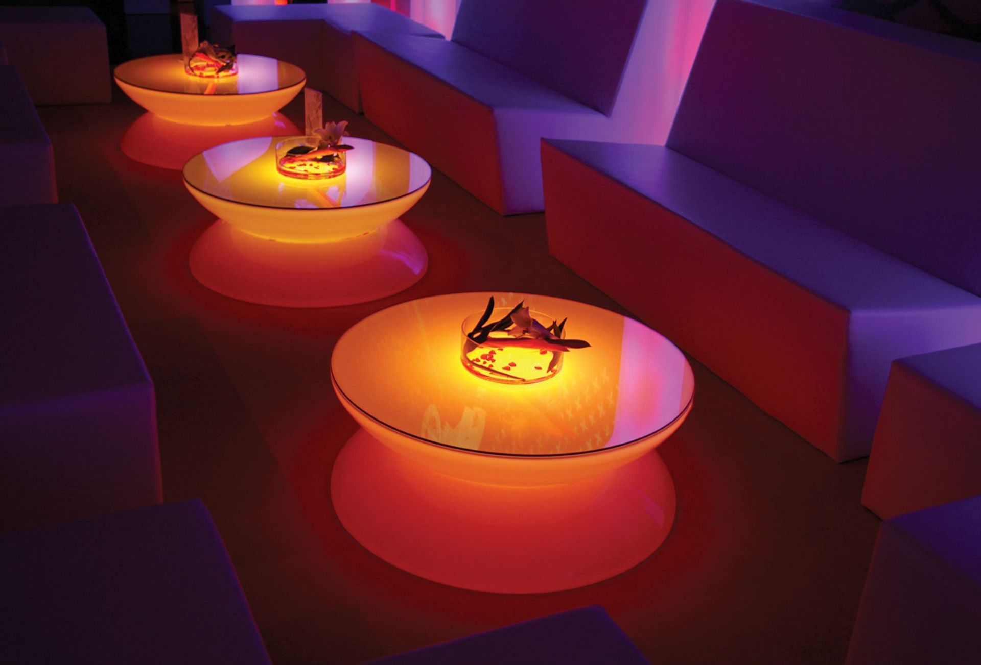 Lounge Tisch LED PRO Akku Multicolor Outdoor Moree