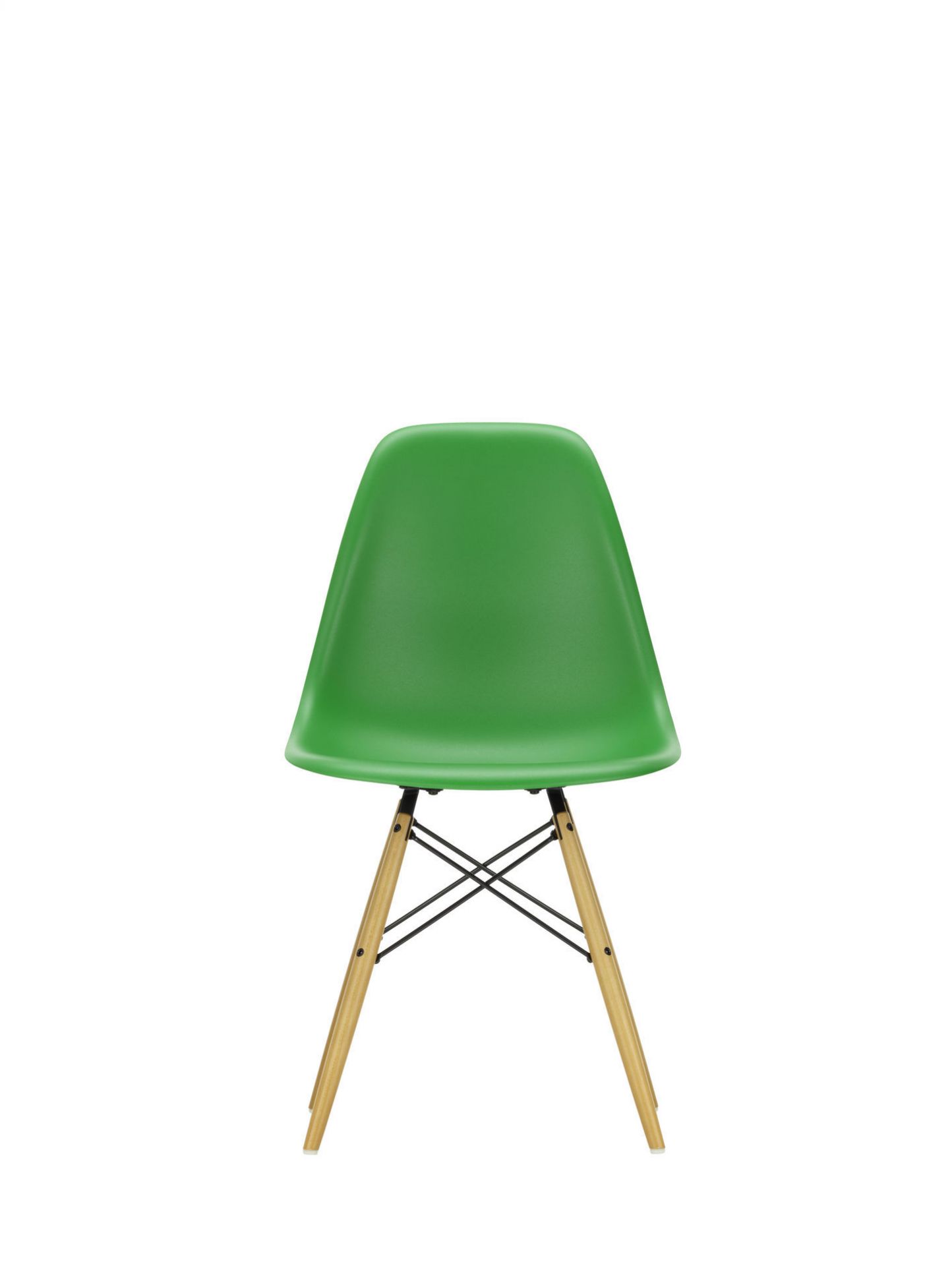 Eames Plastic Side Chair DSW Stuhl Vitra Ahorn schwarz-Eisgrau