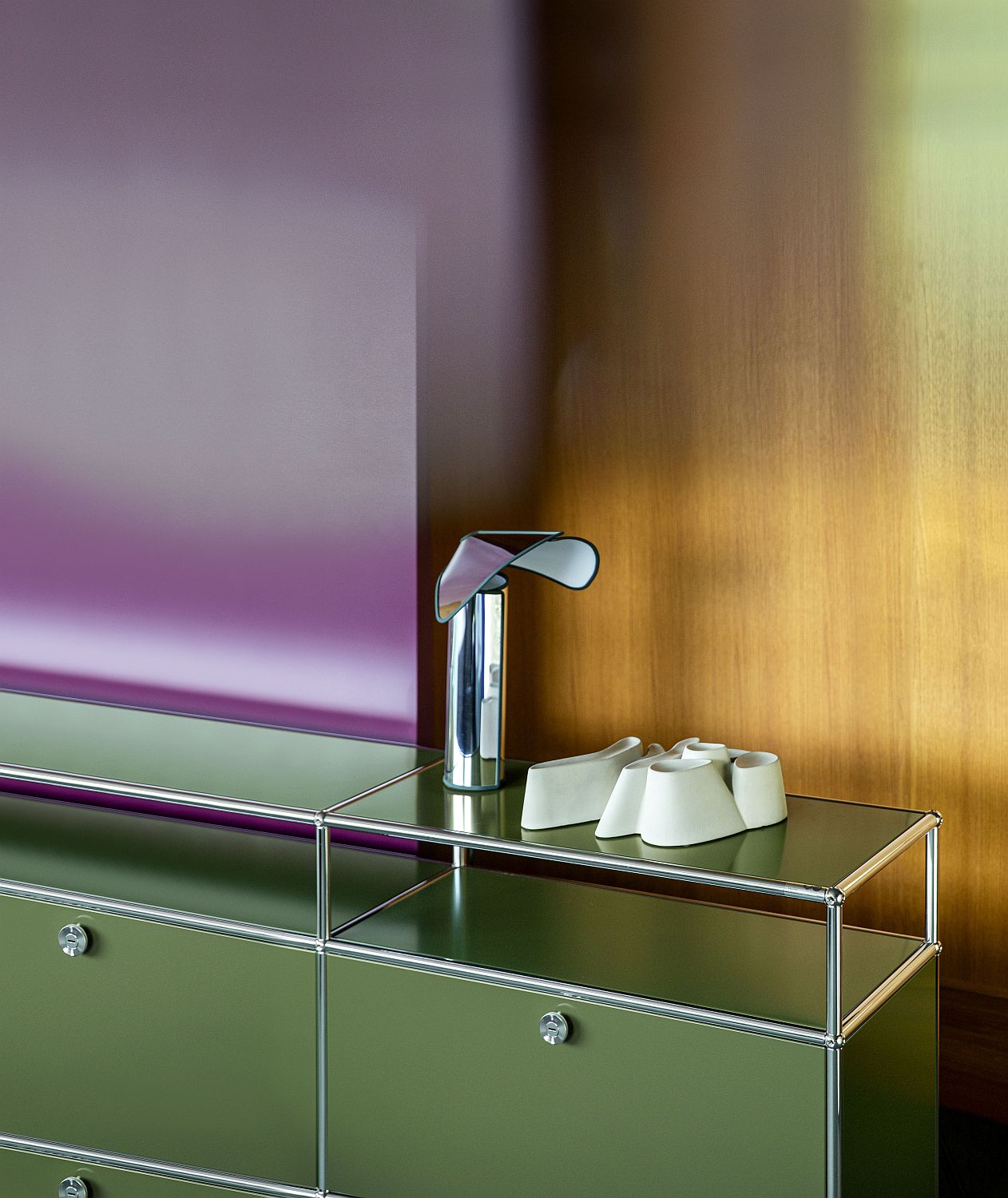 USM Haller Sideboard TV Hi-Fi-Möbel – QUICK SHIP-goldgelb