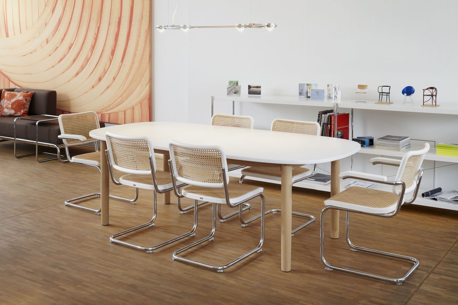 S 32 V Stahlrohr Klassiker Freischwiger CHROM/NATUR Thonet VORZUGSKOMBINATION