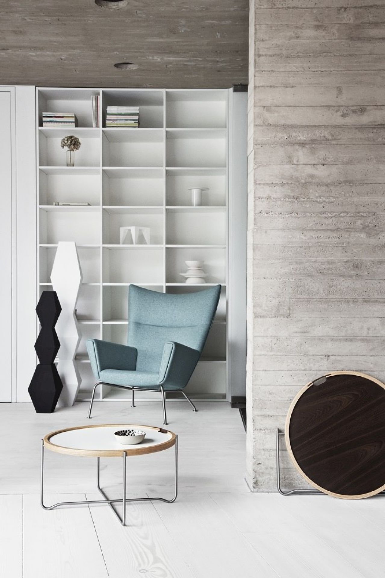 CH445 Wing Chair Sessel Carl Hansen & Søn Canvas 746