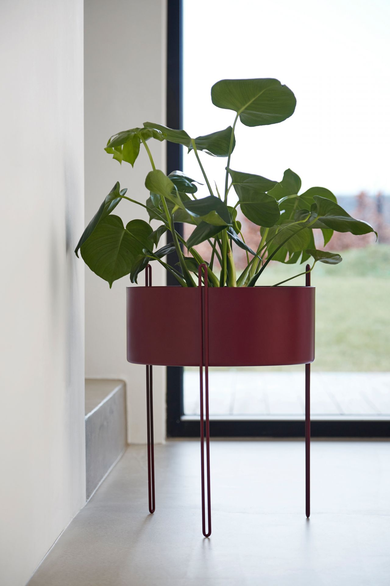 Pidestall Pflanzgefäß Large Taupe Woud