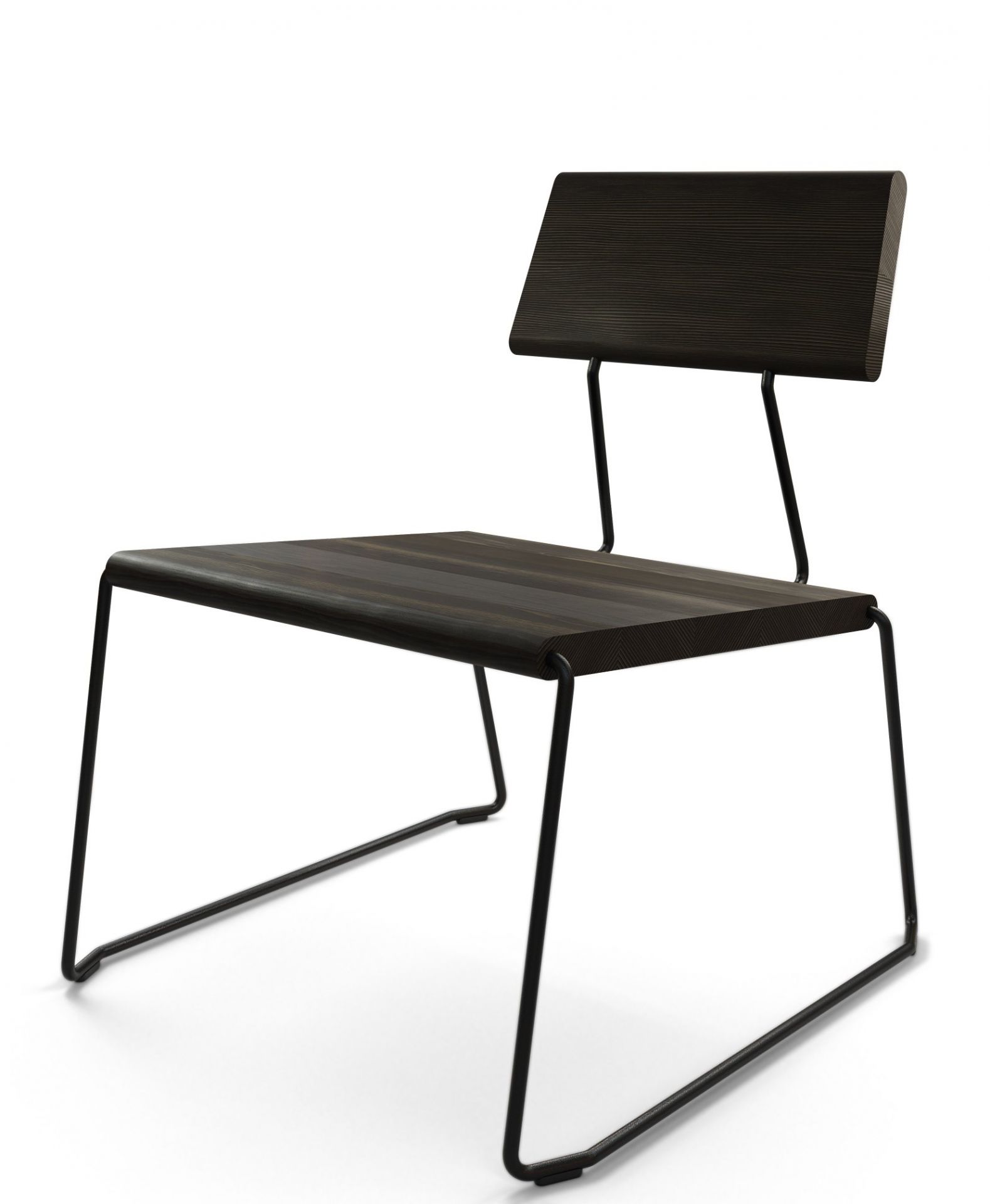 D:007 Loungechair Kohleschwarz Fuchs & Habicht