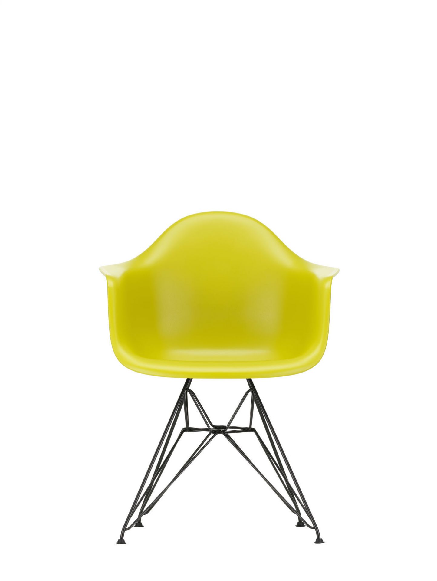 Eames Plastic Arm Chair DAR Stuhl Vitra Schwarz - Rostorange