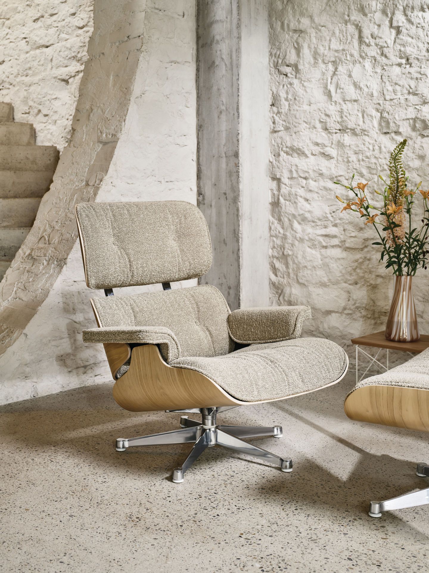 Eames Lounge Chair & Ottoman Sessel KONFIGURATOR Leder Premium F / Leder Natural Vitra