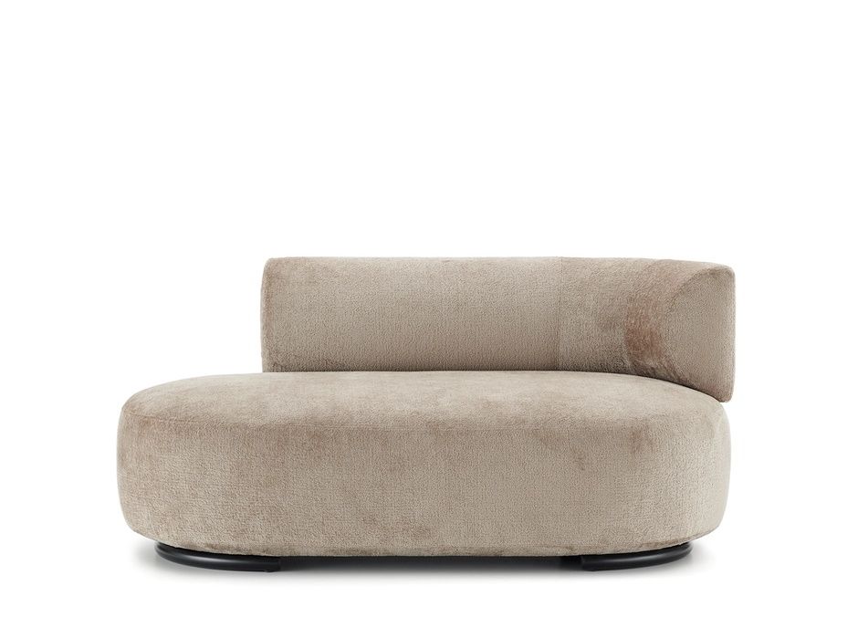 K-Wait Dormeuse Armstütze links Chenille Beige Kartell