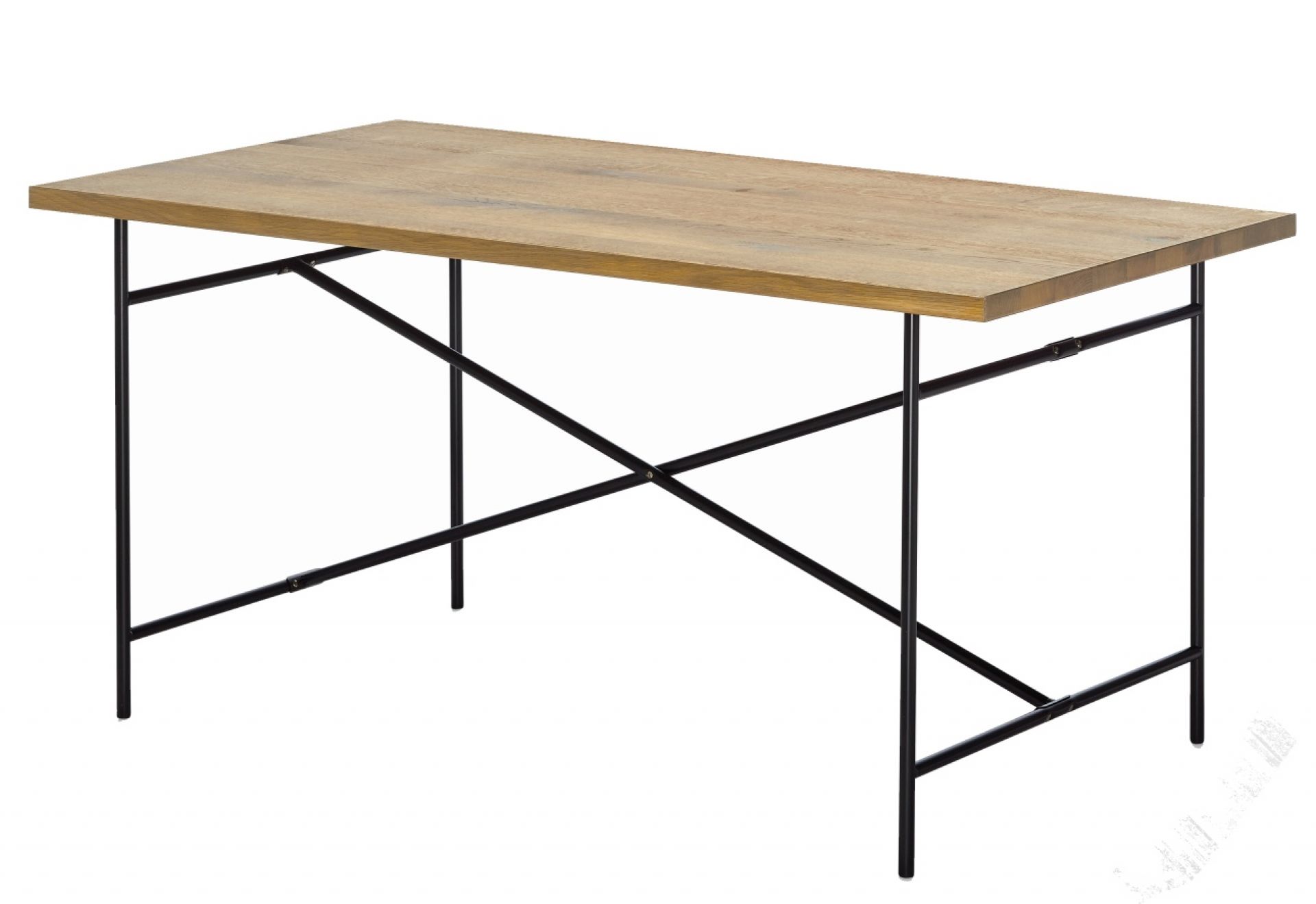 Eiermann 2 Tischgestell FARBIG 100x78 cm / WEISS RAL 9010, KREUZSTREBE NACH HINTEN VERSETZT FÜR ARBEITSTISCHE Richard Lampert EINZELSTÜCK 