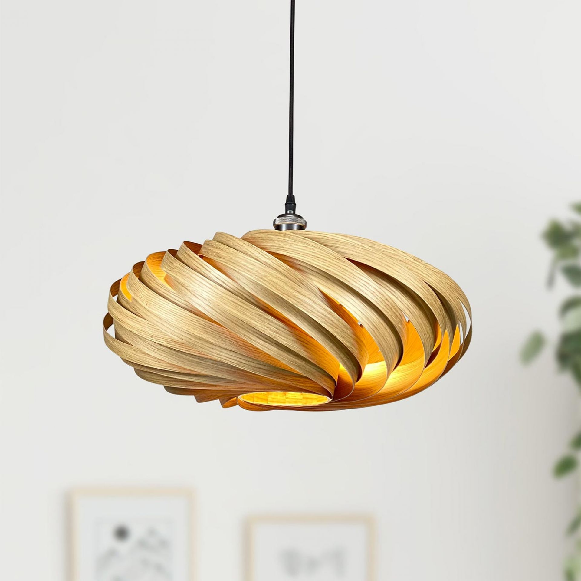 Veneria Hängeleuchte Ø50 cm Eiche Gofurnit