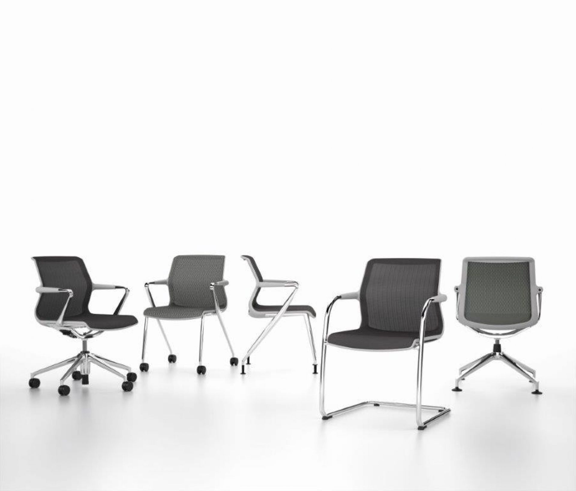 Unix Chair Vierbeinstuhl auf Rollen Vitra
