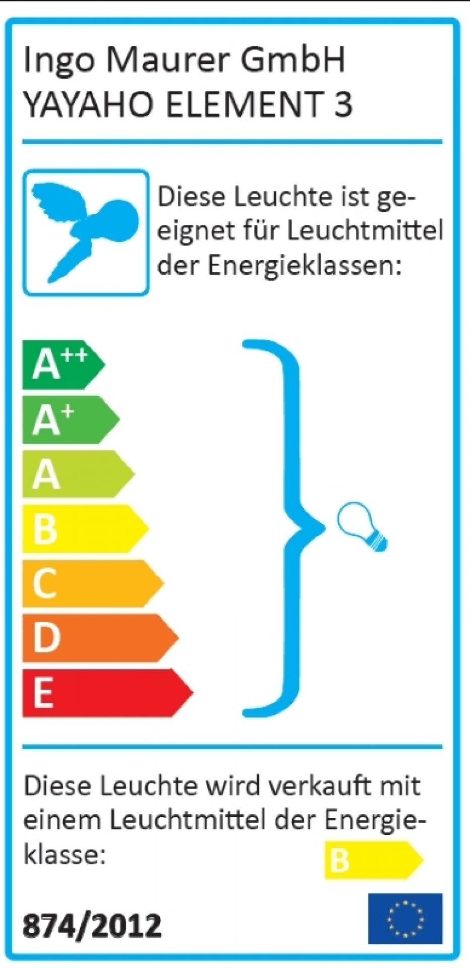 YAYAHo Element 3 mit Blende natur Ingo Maurer