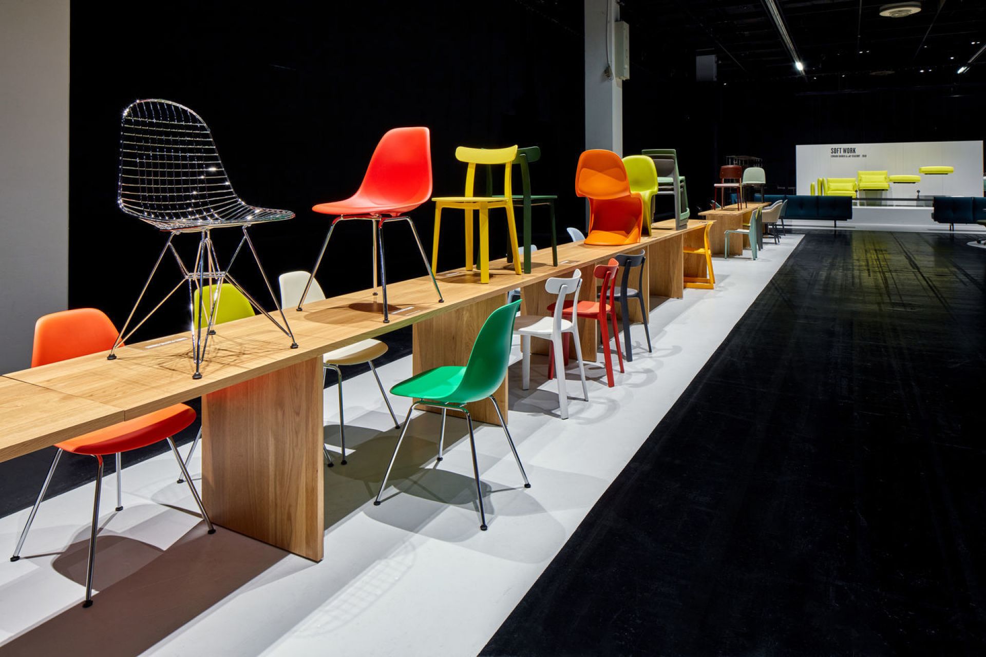 DKR-2 Wire Chair Stuhl mit Sitz und Rückenpolster Vitra