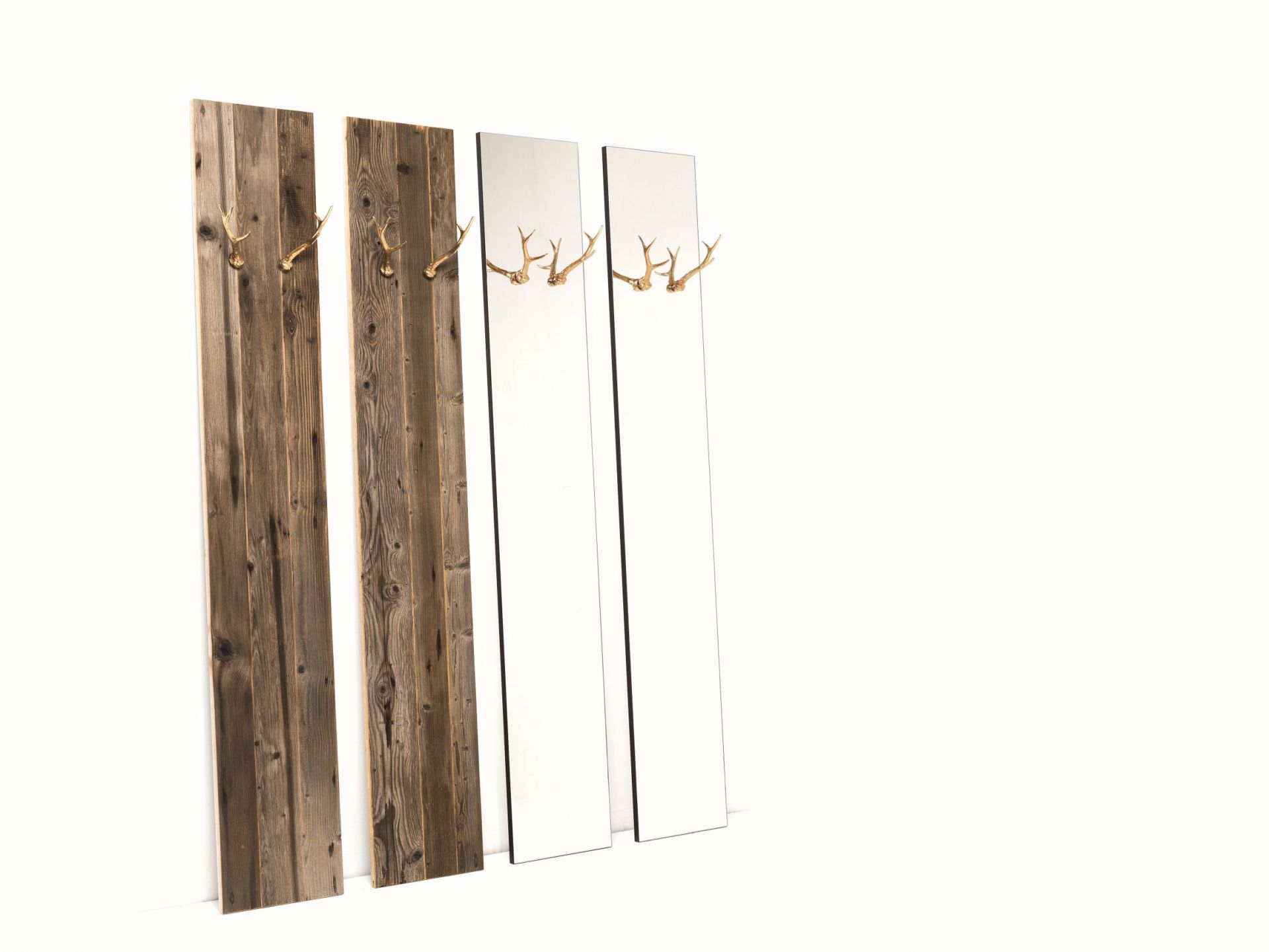 Hubertus Kleiderständer mit 2er Set Wandhaken Mogg