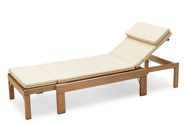 Riviera Cushion Sitzkissen für Riviera Sunbed Sonnenliege Outdoor Skagerak Golden Yellow Stripe