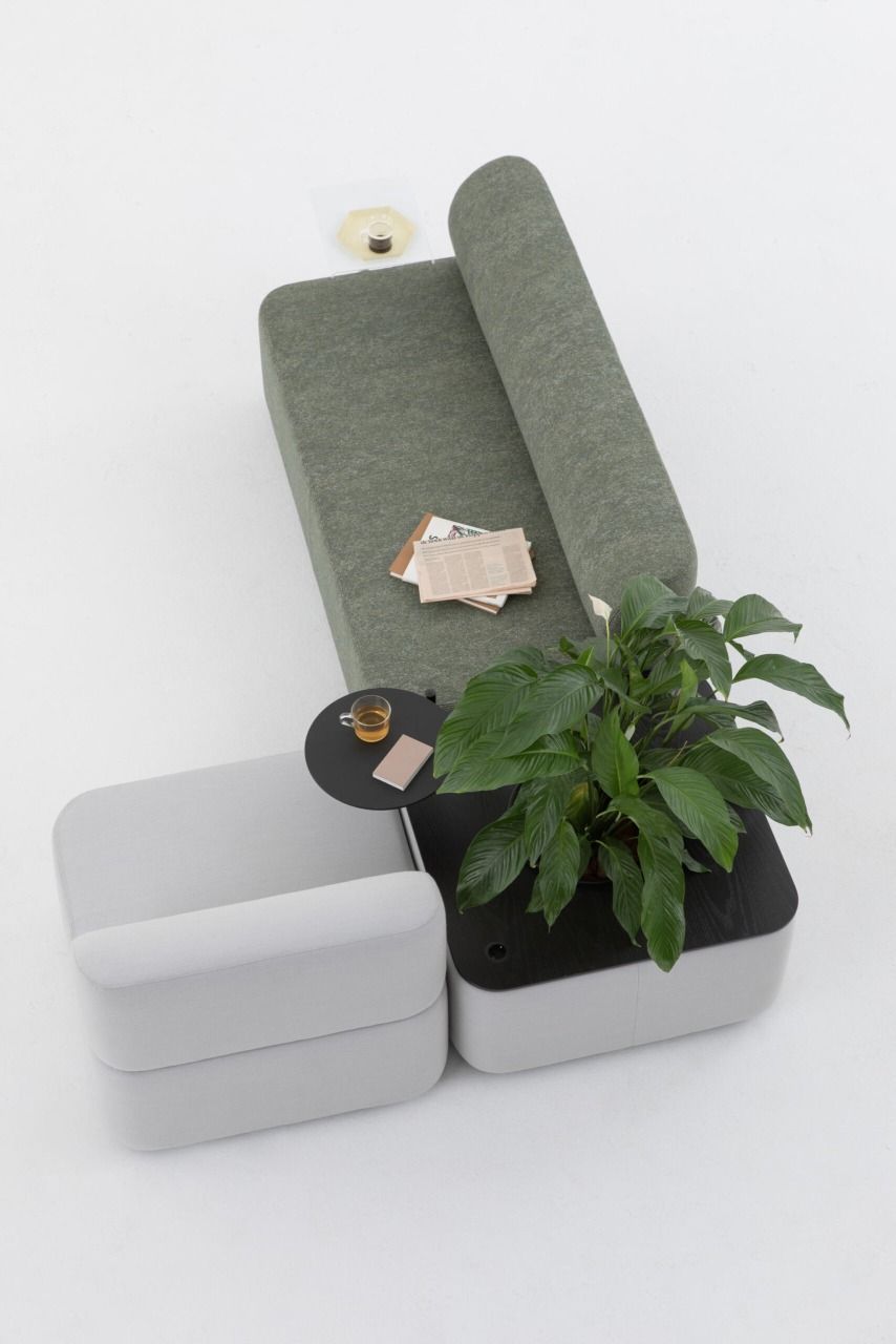 Mezza Sitzelement mit Rücken Sofa Cascando 