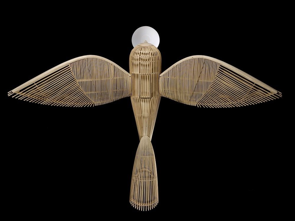 Big Bird / Birdy Suspension Leuchtenskulptur mit Bluetooth LZF Lamps 