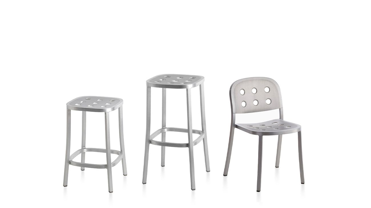 1 Inch All Aluminium Stacking Chair Stuhl stapelbar Emeco