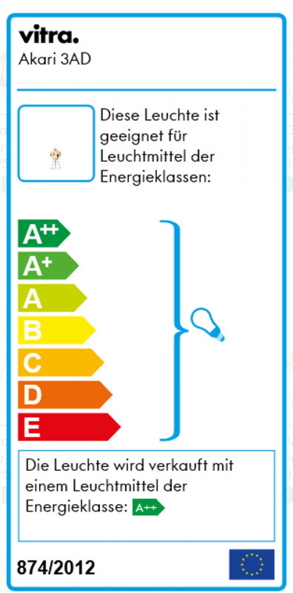Akari Tischleuchte 3AD Vitra