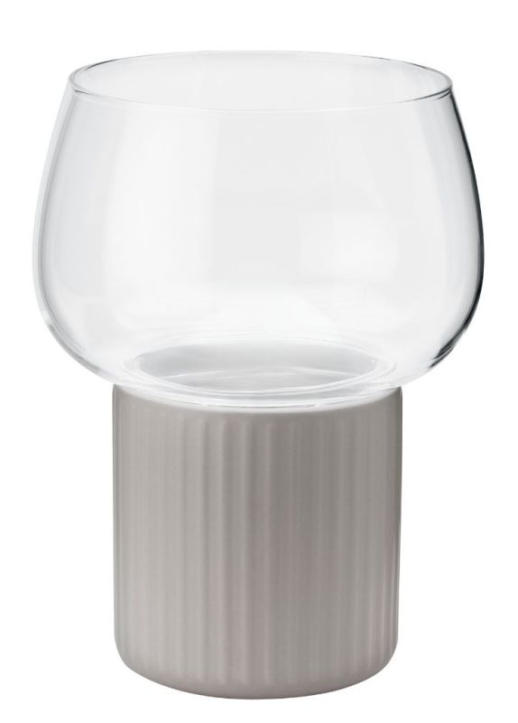 Hygge Hurricane Windlicht RIG TIG by Stelton Grau EINZELSTÜCK