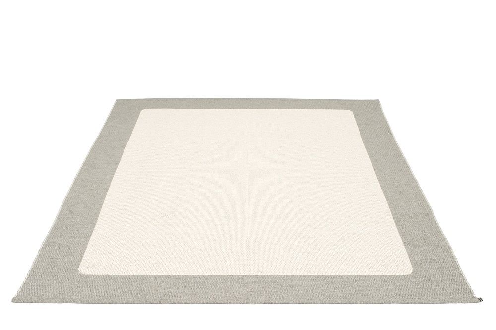 Ilda Kunststoffteppich 180x180 cm Pappelina Warm grau