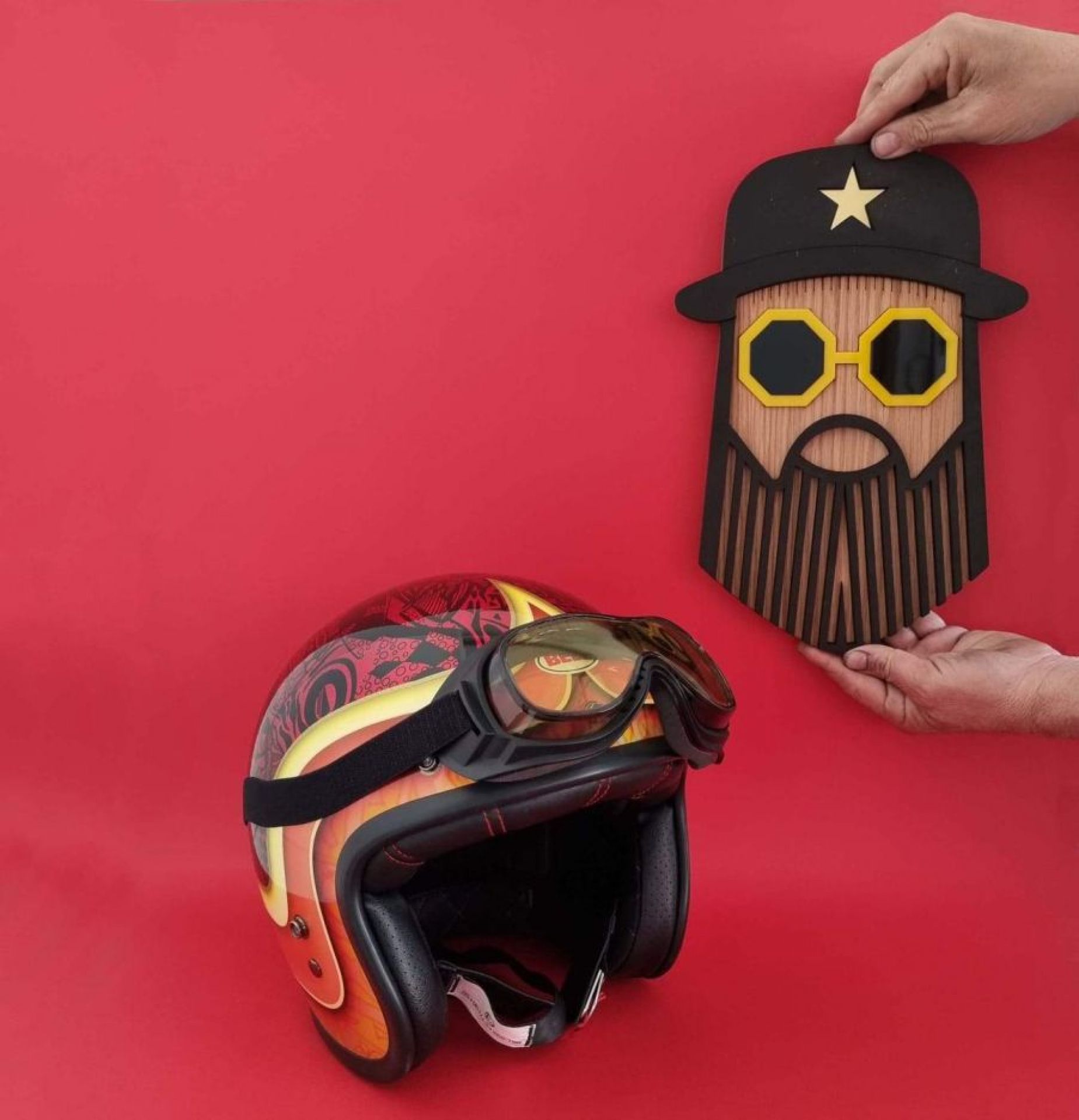 Hipster Morris Wandschmuck Umasqu EINZELSTÜCK