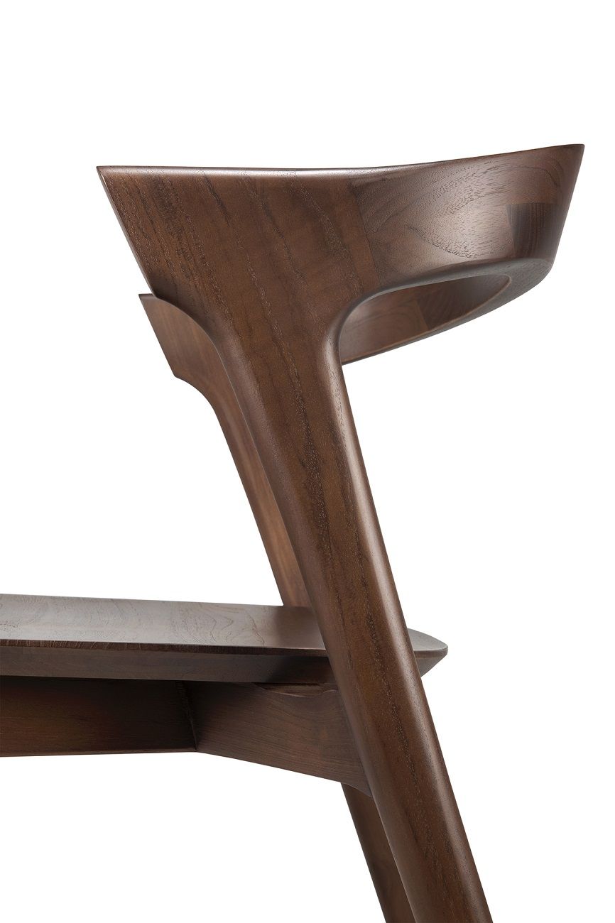 Bok Stuhl Teak lackiert dunkelbraun Ethnicraft