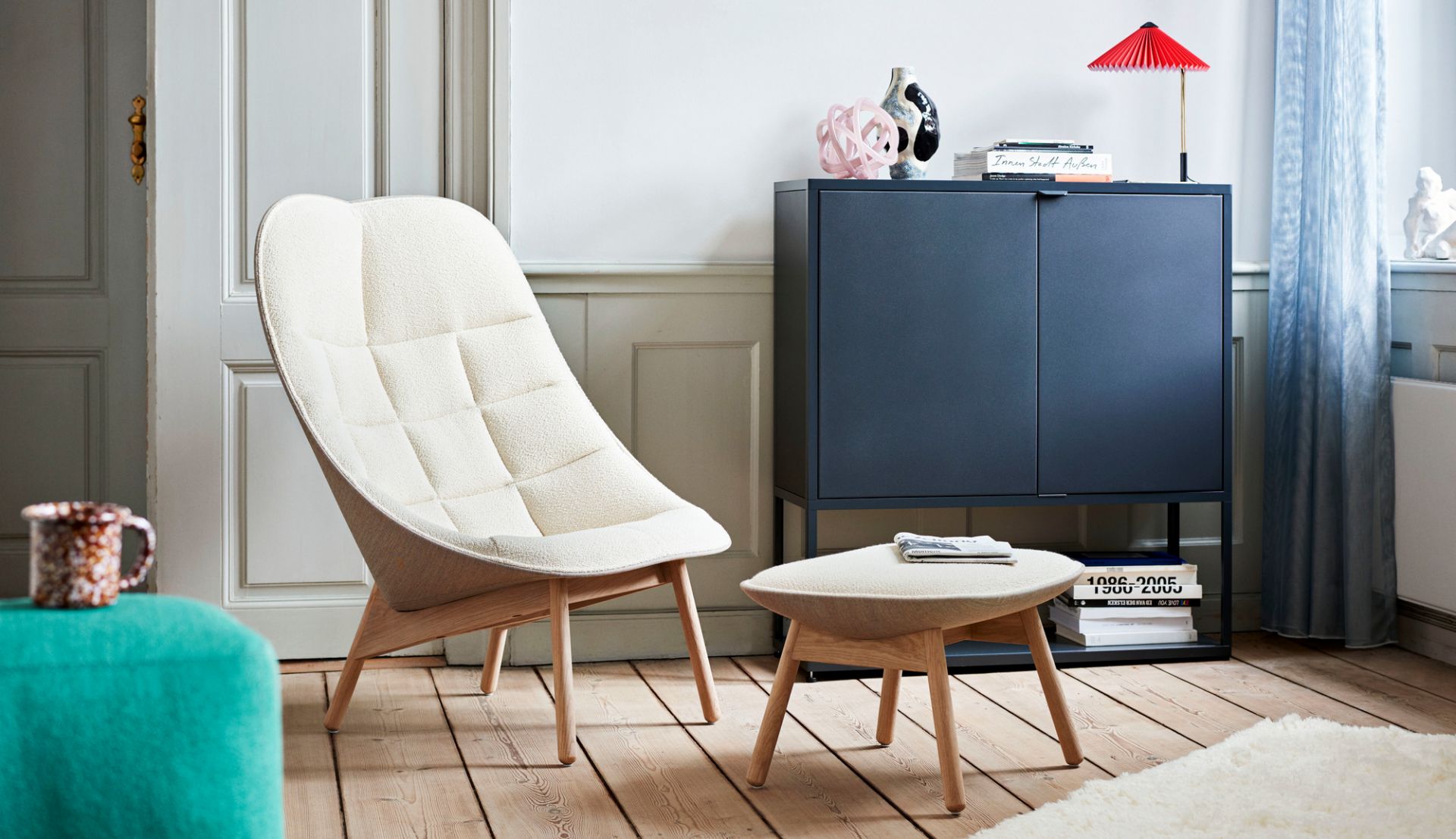 Uchiwa / Uchiwa Quilt Armchair Sessel Hay
