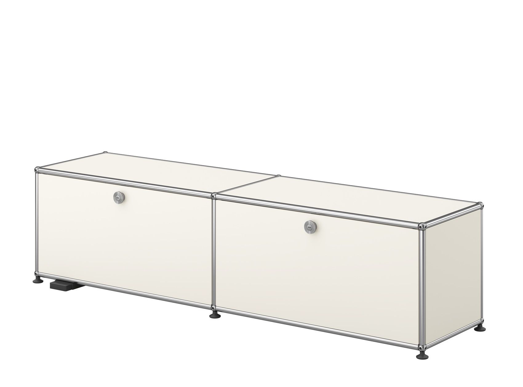 USM Haller E TV/Hi-Fi-Möbel mit dimmbarem Licht Reinweiß